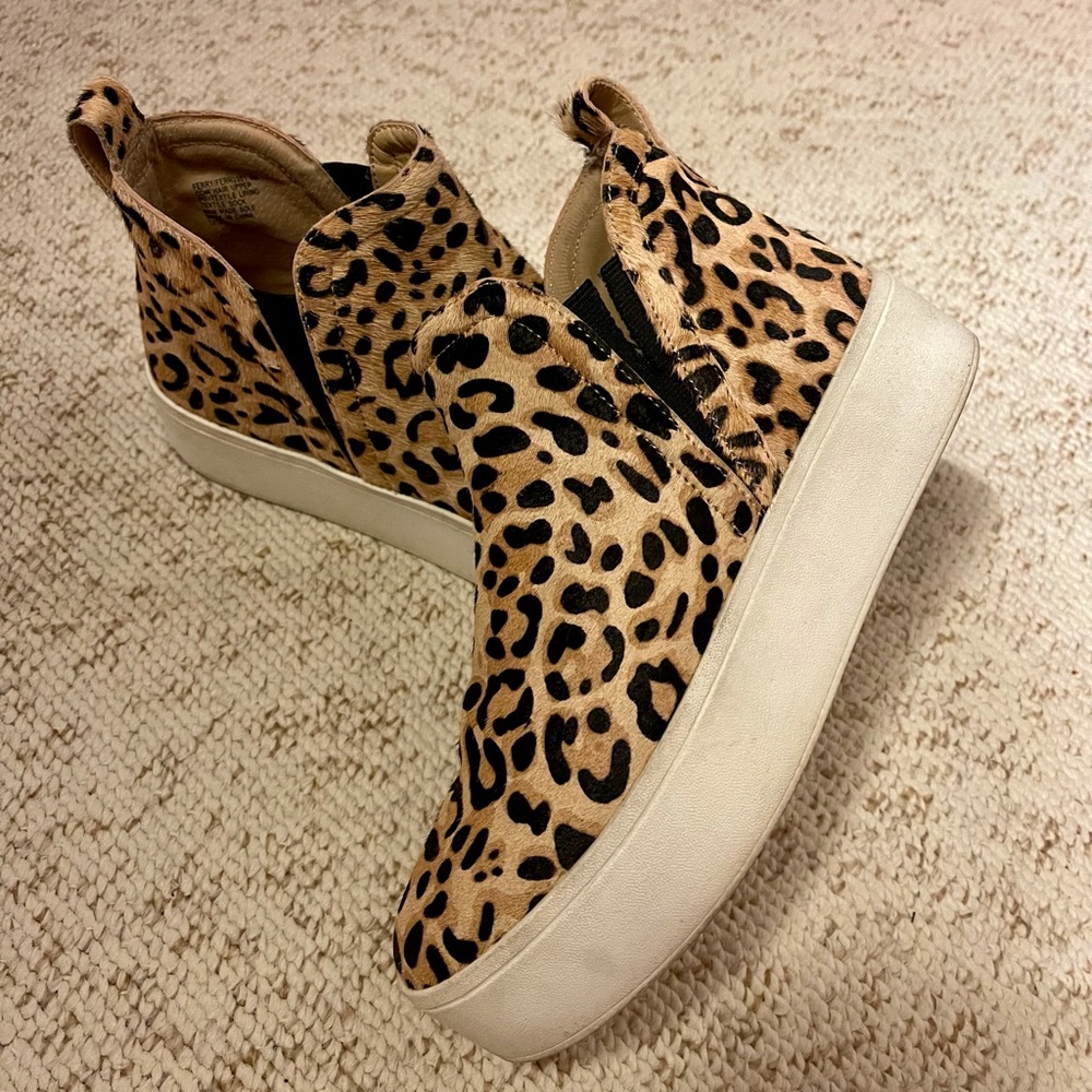 steve madden cheetah platform sneakers
